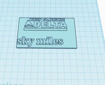 random delta airlines sky miles card