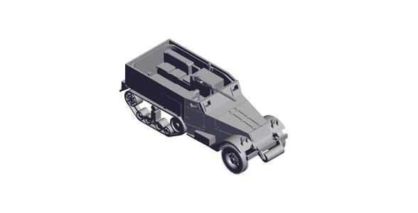 1/87 Scale M2 Half Track.stl