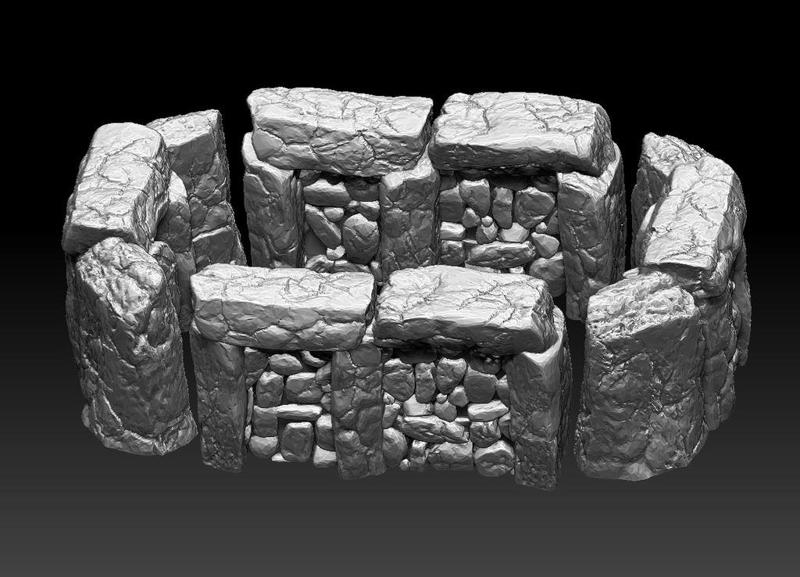 Modular Outdoor Ruins for "Stronghold on the Borderlands"