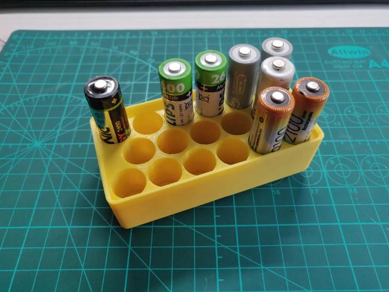 50mm gridfinity 2x1 AA battery holder   
