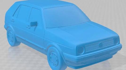 Volkswagen Golf Mk2 5 Door 1983 Printable Car