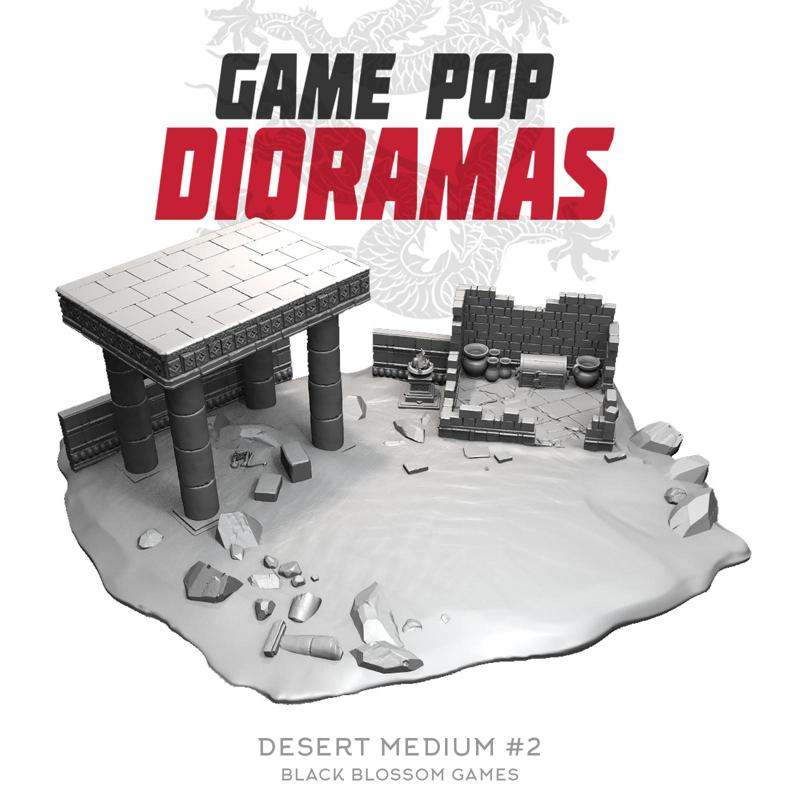 DRM002 Desert M2 Diorama :: Game Pop Dioramas :: Black Blossom Games