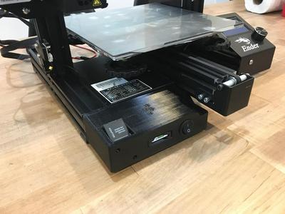 Ender 3 Front Box for SD Card and Light Switch