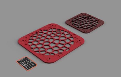 Cooling Fan Cover Ø 80 / 120 mm Voronoi Design for Computer case/Rack/3d Printers   