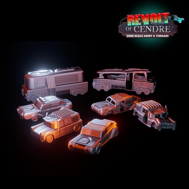 Revolt of Cendre - Civil car pack
