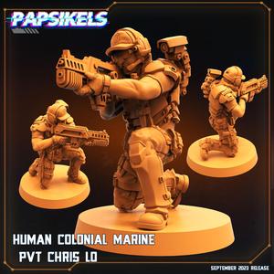 HUMAN COLONIAL MARINE PVT CHRIS LO