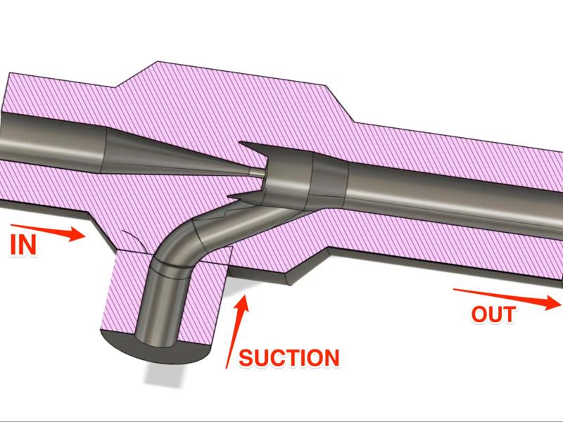 Water Ejector Vacuum for Pools, Whirlpool etc.