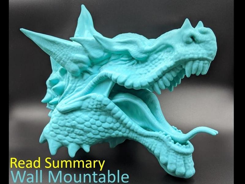 Dragon Head For Wall (Large)