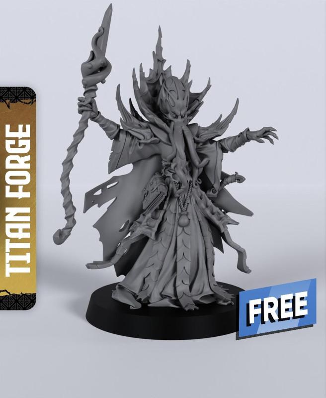 F Mindflayer Supreme - With Free Dragon  - 5e DnD Inspired for RPG and Wargamers