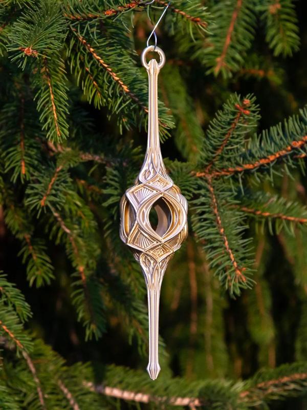Lantern Christmas Stretch Ornament 2024