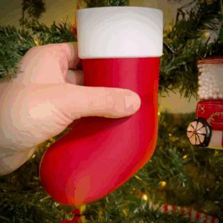 Santa Stocking Surprise - Christmas Ornament for Christmas Tree