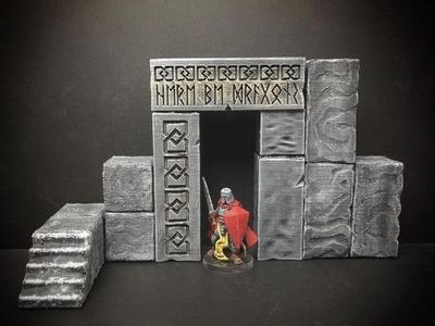 ScatterBlocks: Runic Gateway (28mm/Heroic scale)