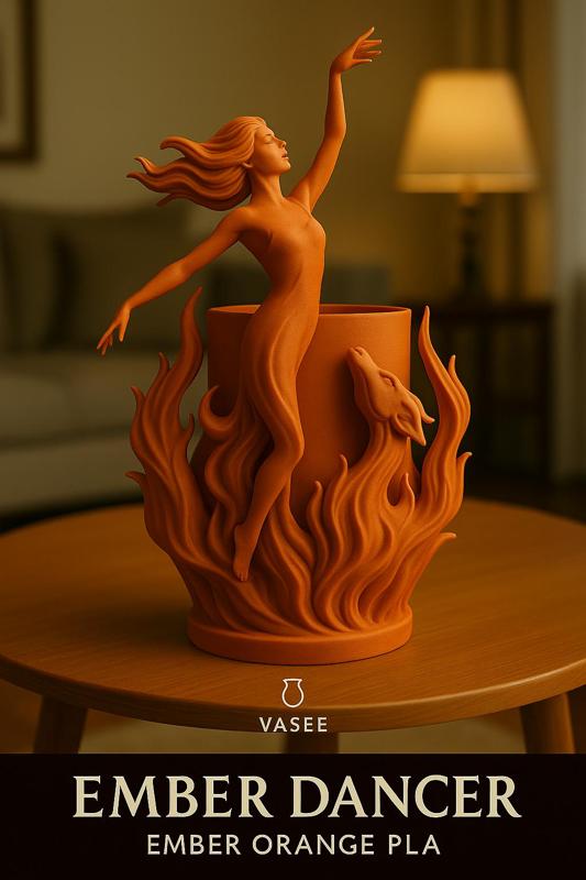 Vase Art – dancer organizer pot with flowing grace