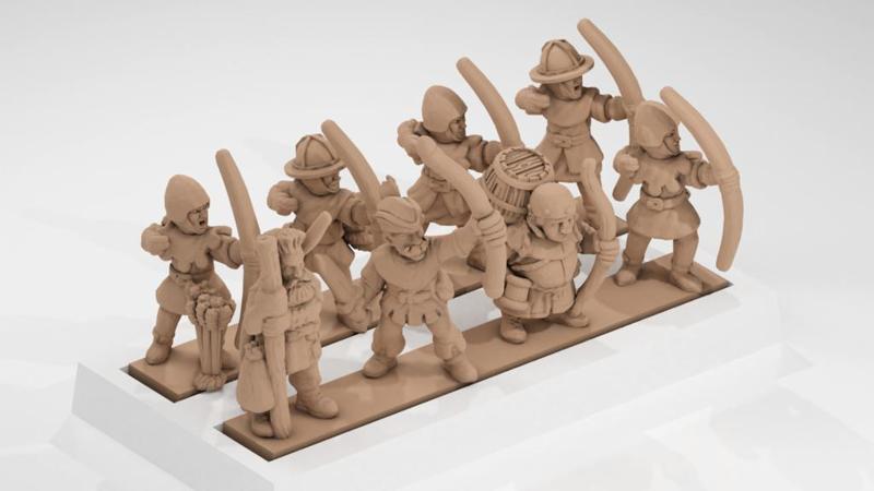 Warmaster Bretonnian Bowmen of Bergerac