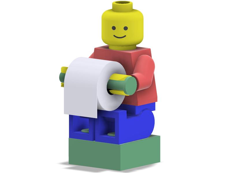 LEGO Figure Toilet Paper Holder