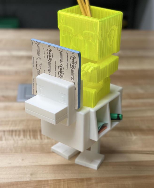 Minecraft Chicken Jockey Desk Organizer