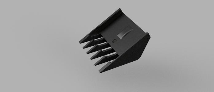Moser 1400 hairclipper hairclips/attachments from 2,5mm to 50mm with parametric Fusion 360 file