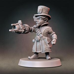 Gnome Artificer Type B with Modular Hands And Weapons (Presupported)