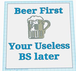 Beer First Sign