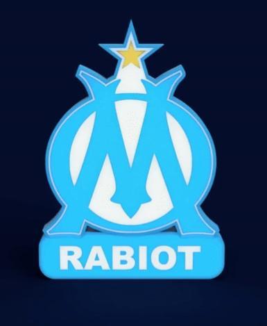 Olympique Marseille Sign - LED Strip Compatible