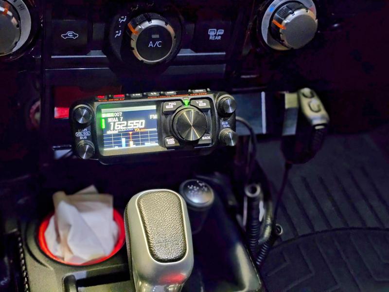 RAM Mount adapter for Yaesu FTM-500DR remote head