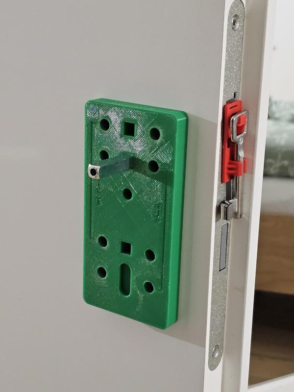 Bohrschablone Türblatt Drückergarnitur