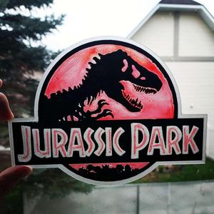 Jurassic Park Window/Wall Logo Decor