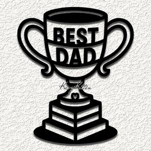 best dad trophey day wall art home decor