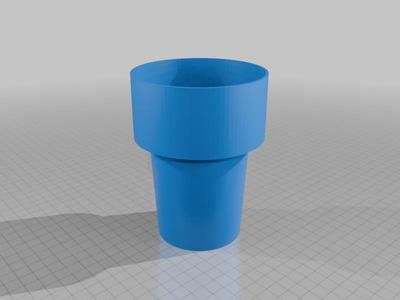 Cup holder extension for 2017 Prius and 32 oz Hydroflask