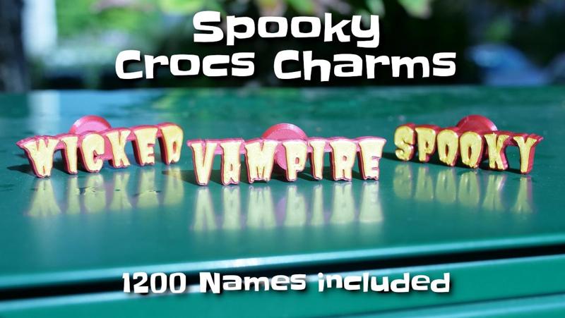 Crocs Halloween name charms / jibbitz