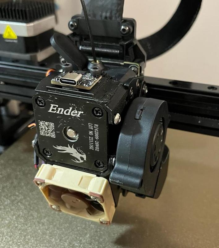 Creality Ender 3 V3 SE extruder motor mount for fly-adxl345 accelerometer