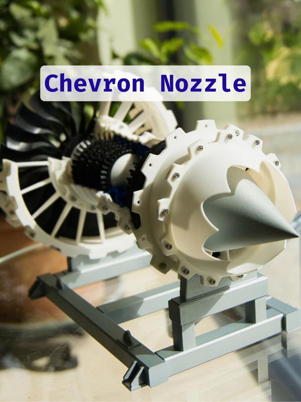 Jet Engine Chevron Nozzle 