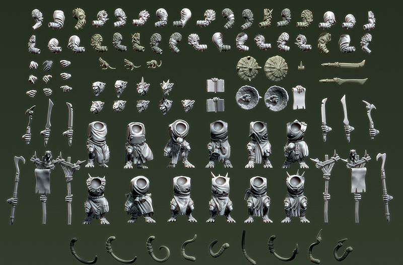 MULTIPART PESTILENS RATMEN INFANTRY