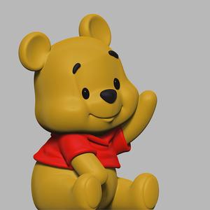 Winnie the Pooh Chibi Figurine – 3D Print Model