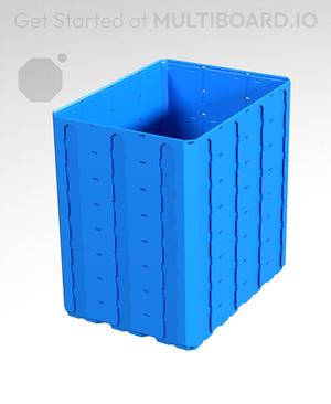 3x4x4 - Topped Multipoint Rail - Multibin Shell