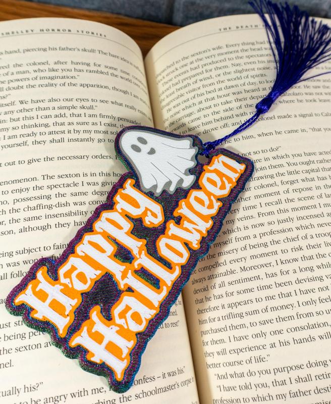 Happy Halloween Ghost Bookmark