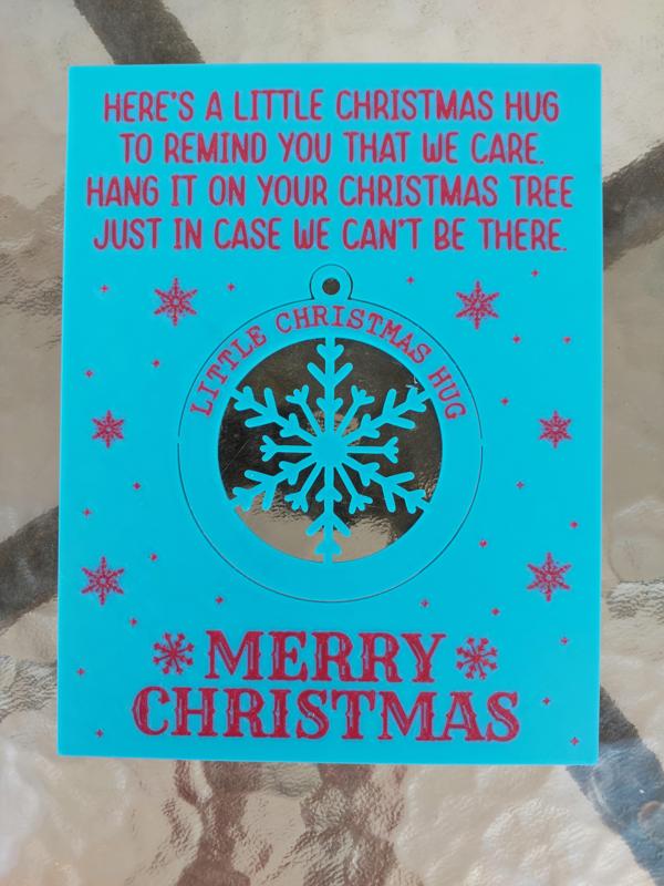 Christmas Card Gift with Snap out Ornament