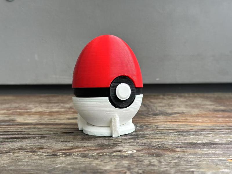 Poké Ball-style Easter Egg