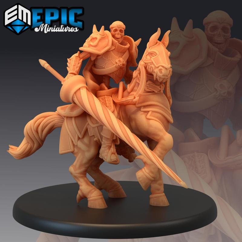 Skeleton Army Lance Rider / Undead Cavalry / Soldier