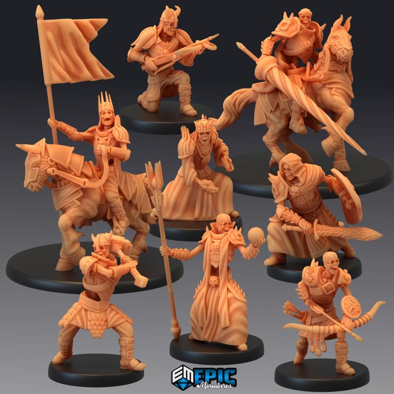 Skeleton Army Set / Undead Collection / Soldier Skeletons