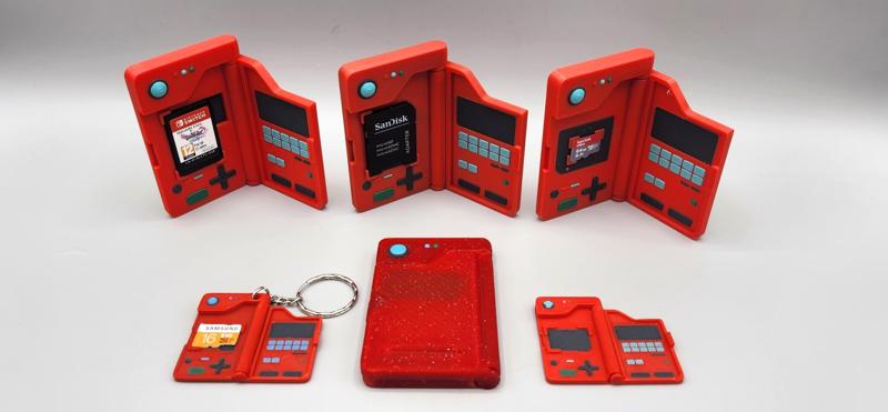 POKEMON - POKEDEX - SD, MICRO SD & NINTENDO SWITCH CARD HOLDERS