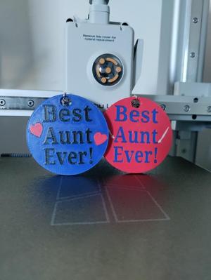 Best Aunt Ever Keychain