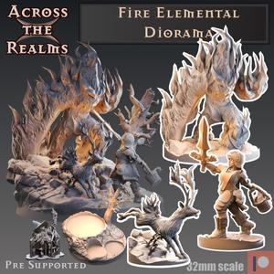 Fire Elemental Diorama