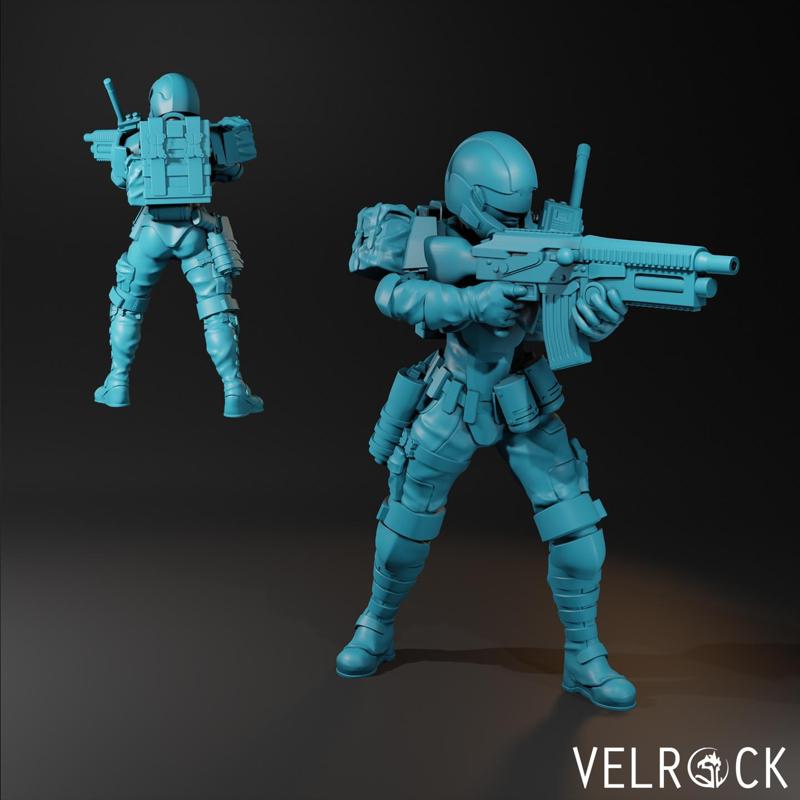 Tempest Guardsman Rifleman 6 (Female) (PRESUPPORRTED)