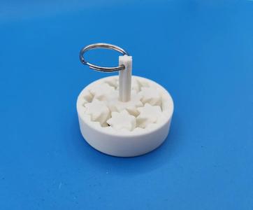 Gear bearing keychain fidget (keychain ring not included)   