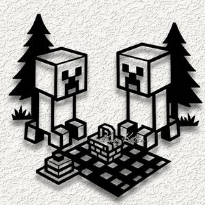 minecraft creeper picnik WALL ART HOME DECOR
