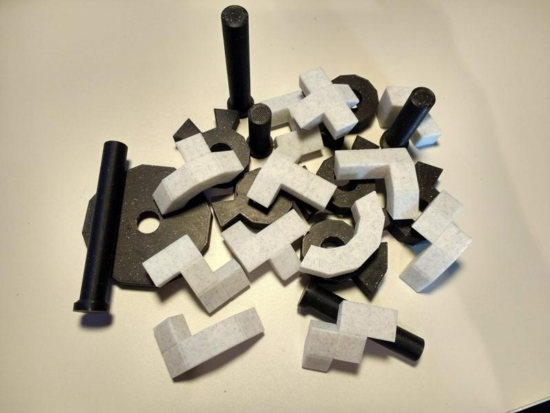 pentododekagon extendable puzzle with calculator