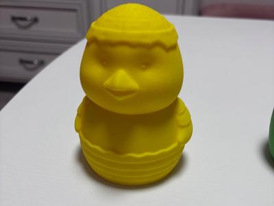 Chicken in an egg easter decoration