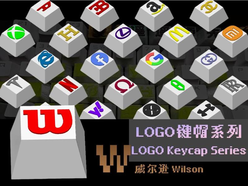 LOGO Keycap Series - 【W】 - Wilson (26 letters to be updated successively)