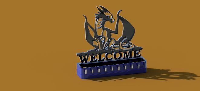 dragon welcome key hanger